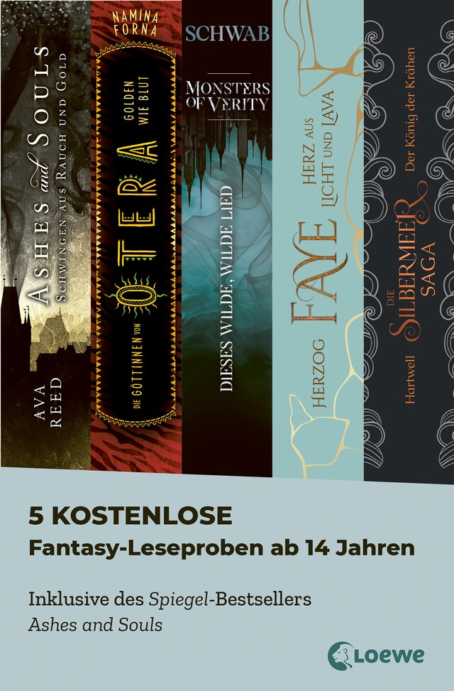 Book cover for 5 kostenlose Fantasy-Leseproben ab 14 Jahren