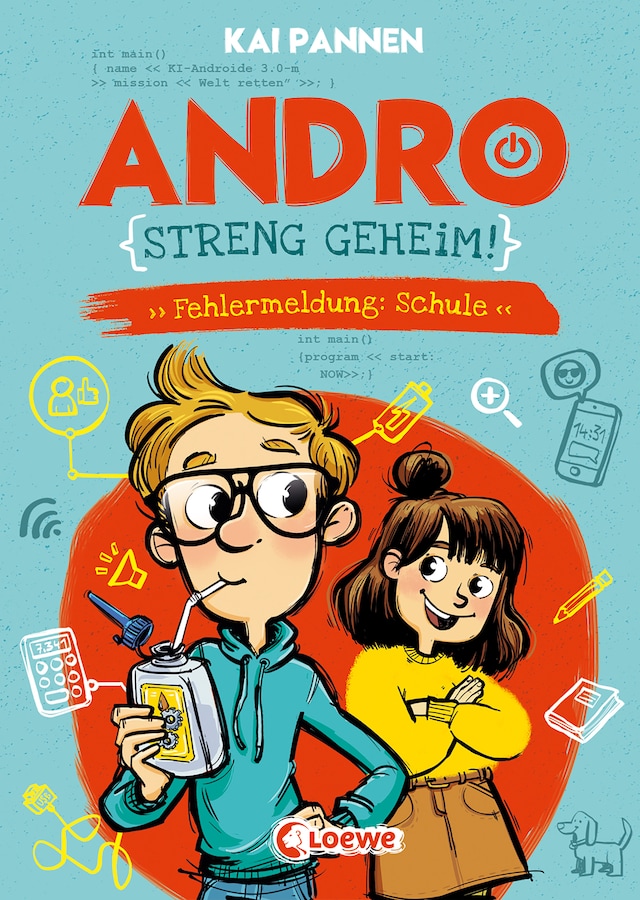 Book cover for Andro, streng geheim! (Band 1) - Fehlermeldung: Schule