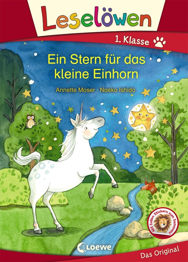 Book cover for Leselöwen 1. Klasse - Ein Stern für das kleine Einhorn