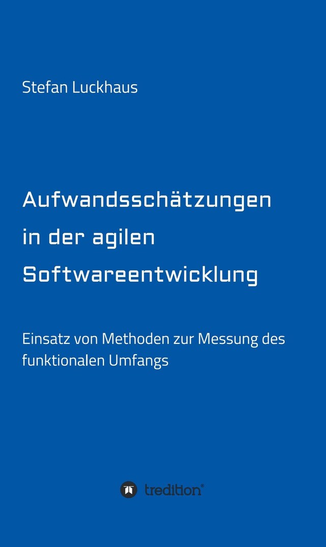 Book cover for Aufwandsschätzungen in der agilen Softwareentwicklung