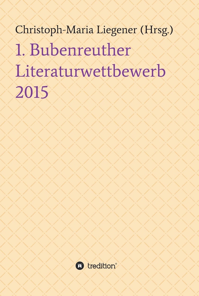 Okładka książki dla 1. Bubenreuther Literaturwettbewerb 2015