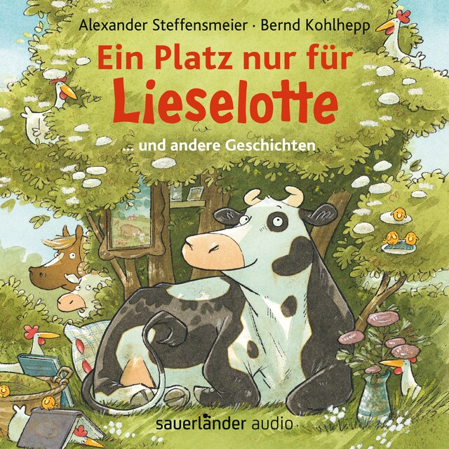 Boekomslag van Ein Platz nur für Lieselotte ... und andere Geschichten - Hörbücher von Kuh Lieselotte (Ungekürzte Lesung)