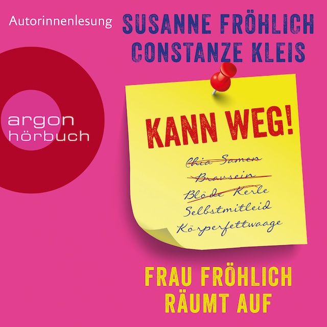 Book cover for Kann weg! Frau Fröhlich räumt auf (Autorinnenlesung)