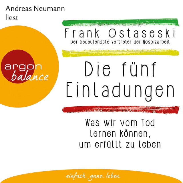 Couverture de livre pour Die fünf Einladungen - Was wir vom Tod lernen können, um erfüllt zu leben (Autorisierte Lesefassung)