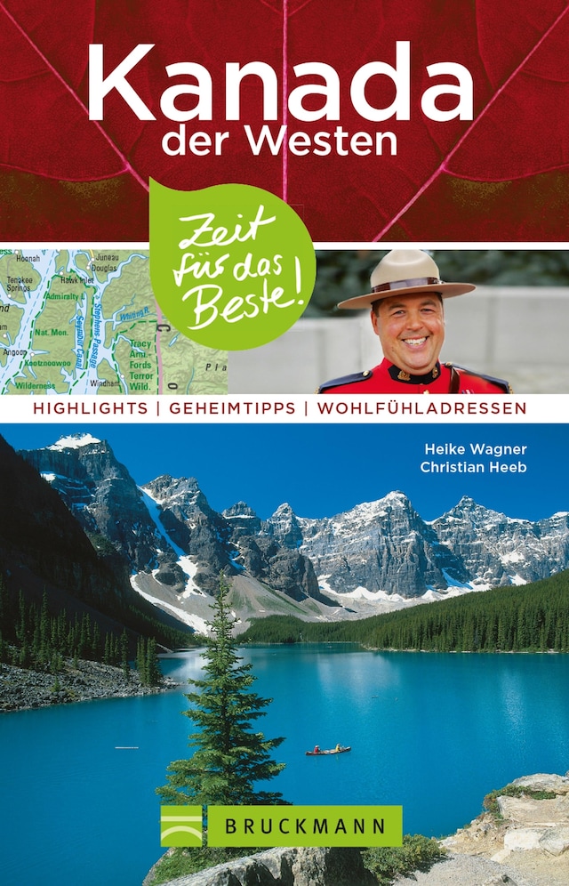Book cover for Bruckmann Reiseführer Kanada der Westen: Zeit für das Beste
