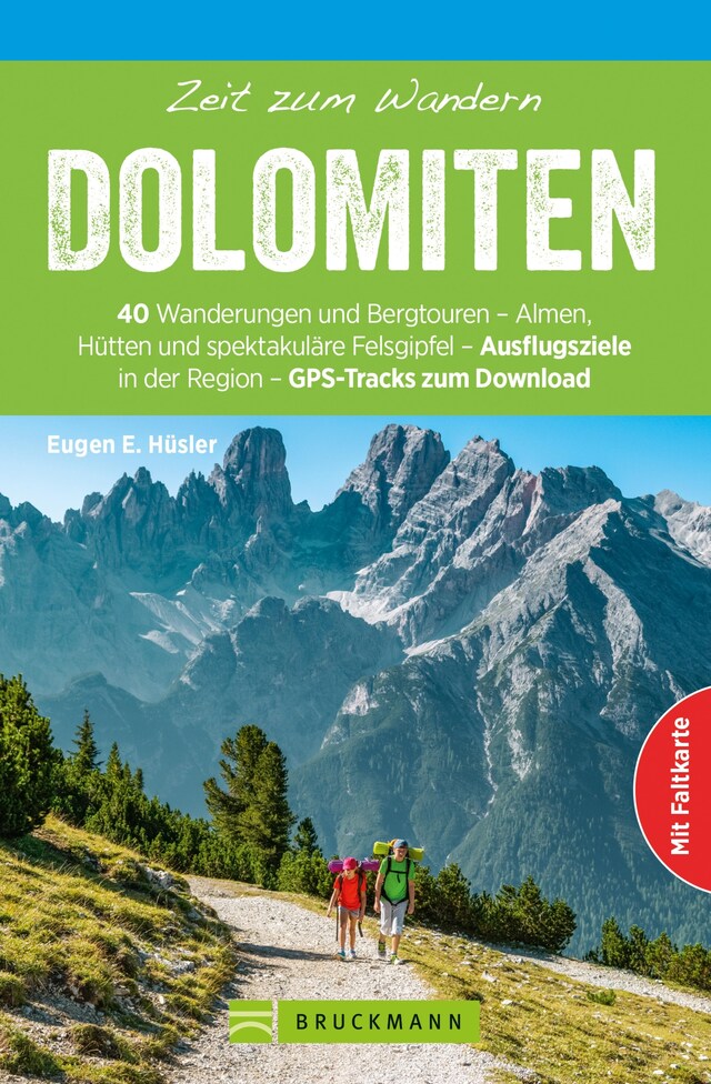 Buchcover für Bruckmann Wanderführer: Zeit zum Wandern Dolomiten