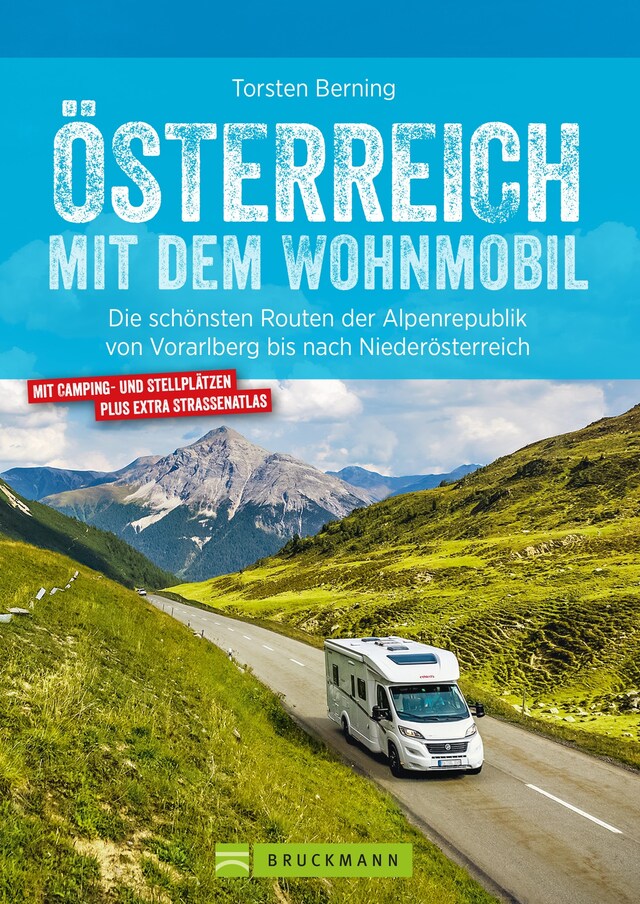 Buchcover für Österreich mit dem Wohnmobil