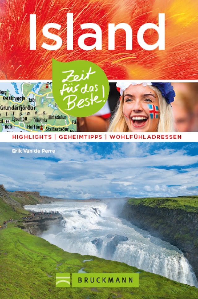 Book cover for Bruckmann Reiseführer Island: Zeit für das Beste.