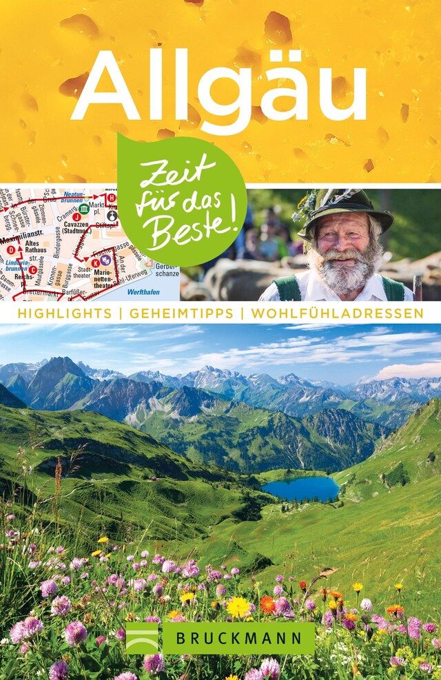 Copertina del libro per Bruckmann Reiseführer Allgäu: Zeit für das Beste