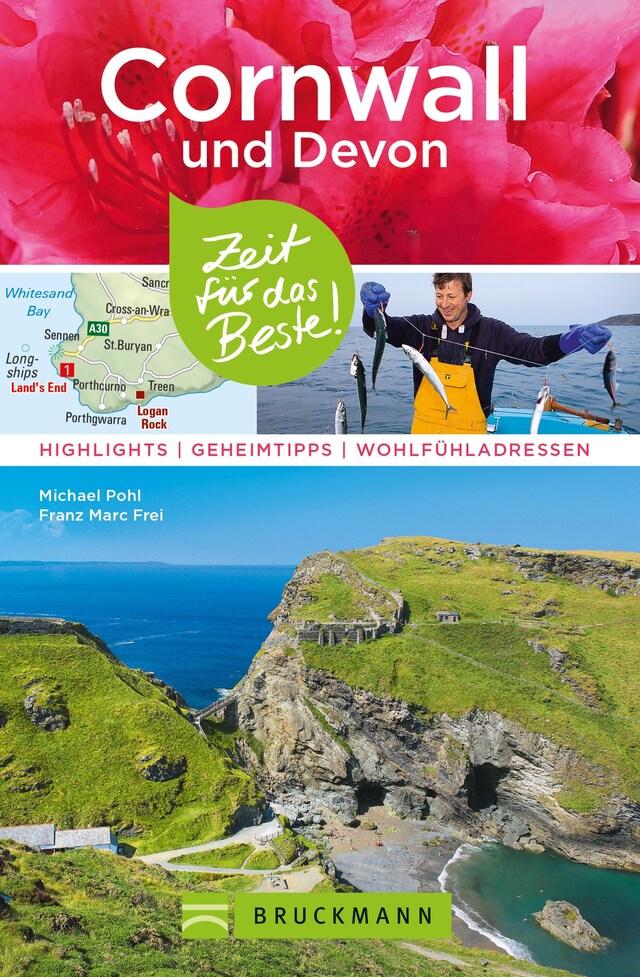 Book cover for Bruckmann Reiseführer Cornwall und Devon: Zeit für das Beste