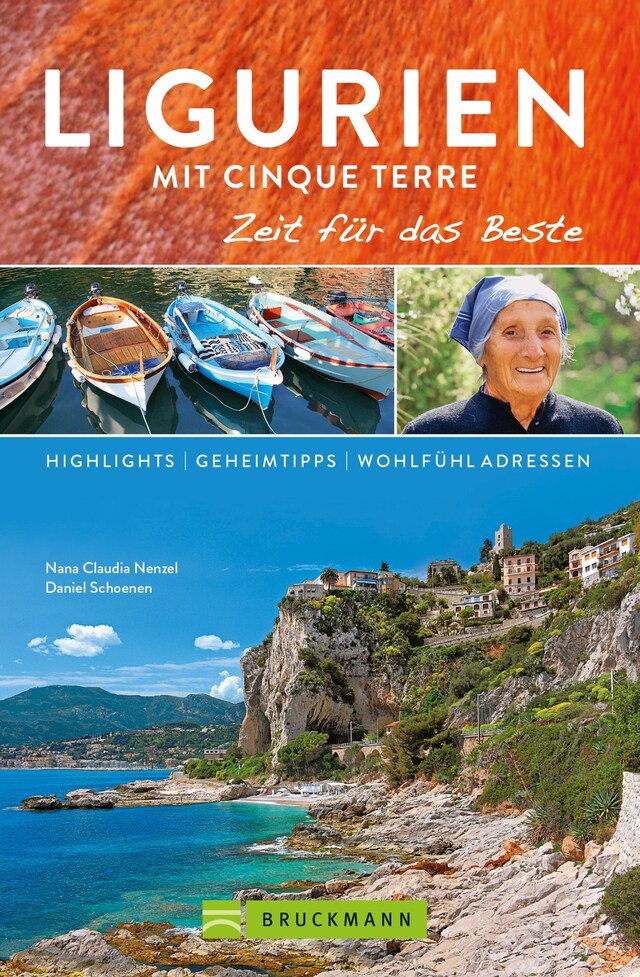 Portada de libro para Bruckmann Reiseführer Ligurien mit Cinque Terre: Zeit für das Beste