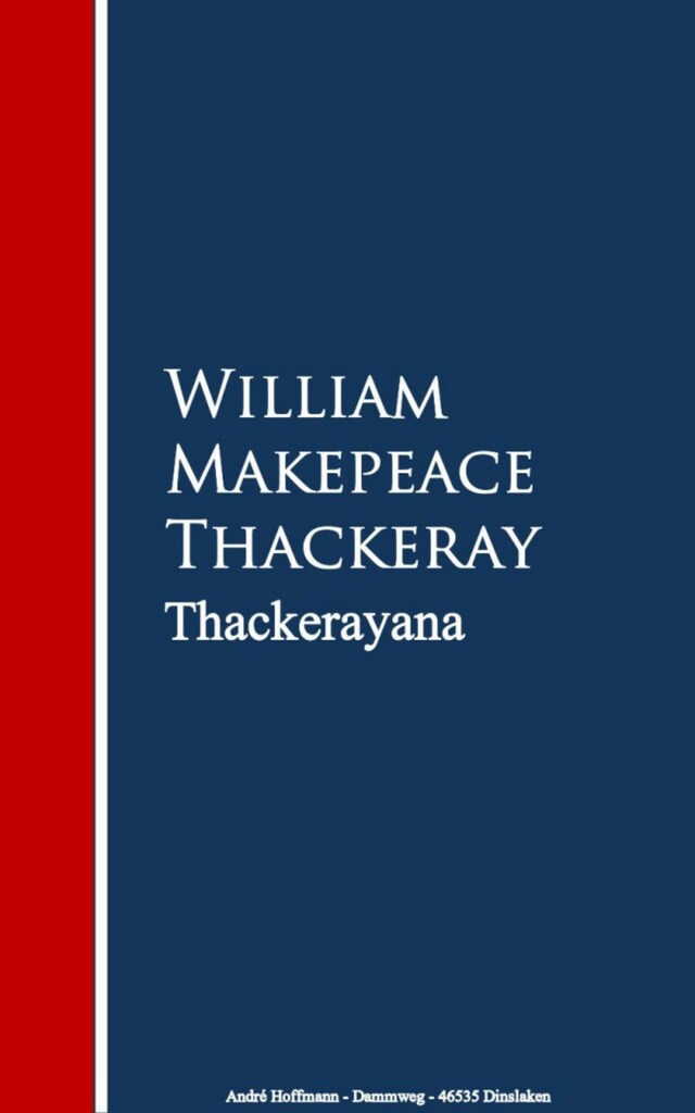 Copertina del libro per Thackerayana