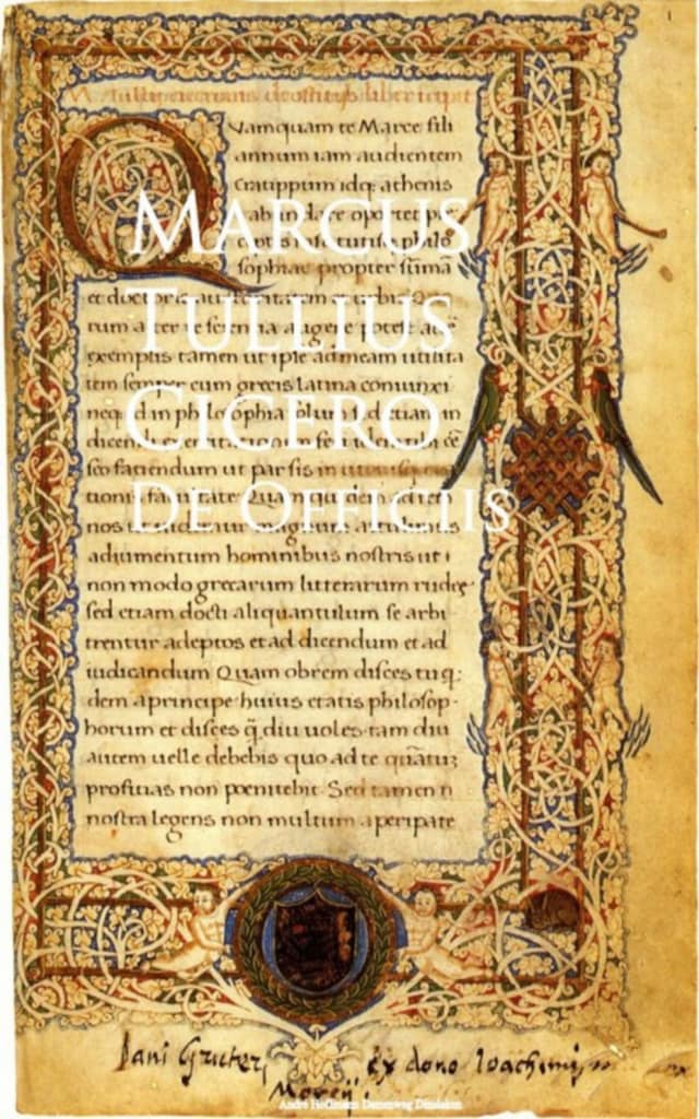 Copertina del libro per De Officiis