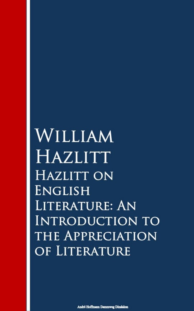 Book cover for Hazlitt on English Literature