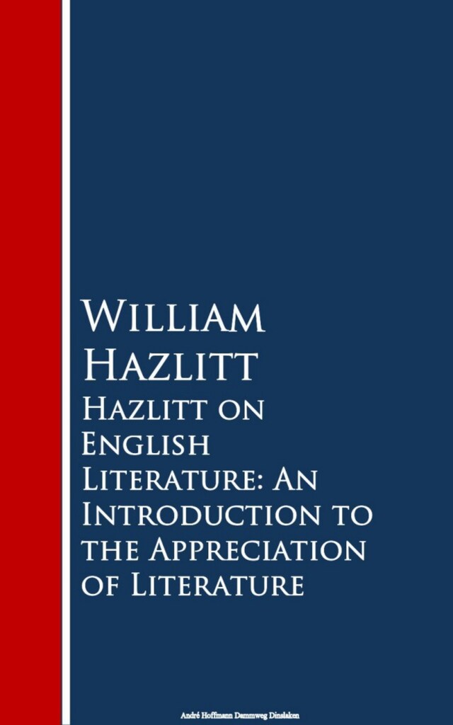 Bokomslag for Hazlitt on English Literature