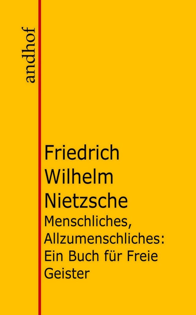 Book cover for Menschliches, Allzumenschliches