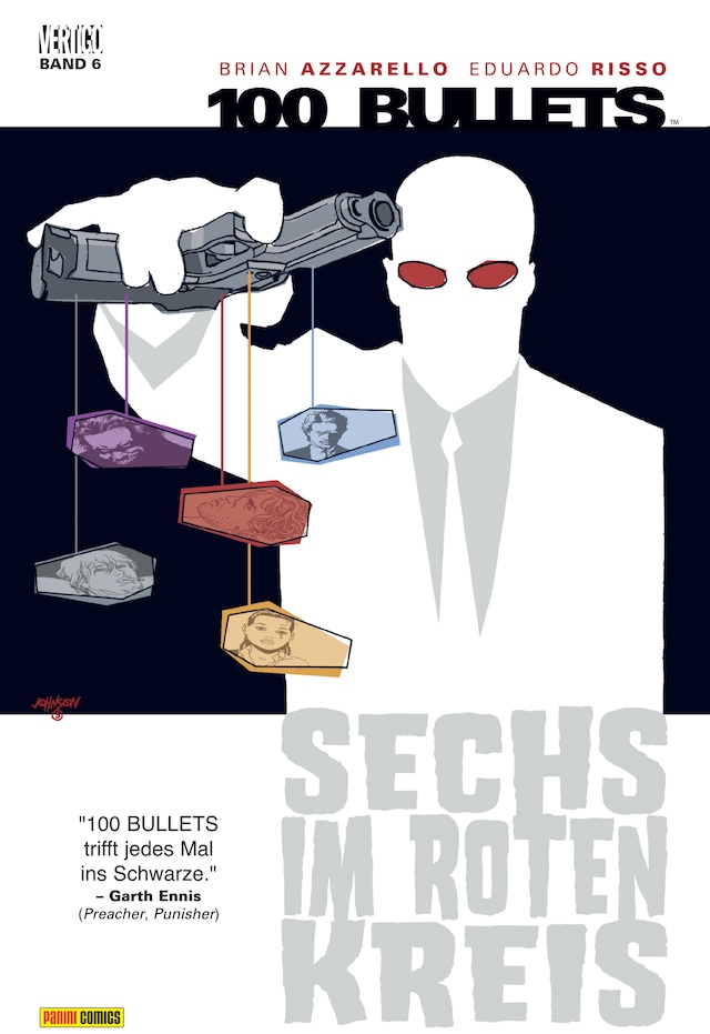 Portada de libro para 100 Bullets, Band 6 - Sechs im roten Kreis