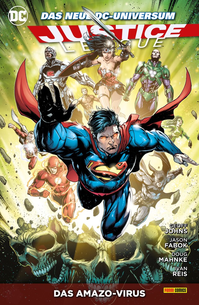 Couverture de livre pour Justice League - Bd. 9: Das Amazo-Virus