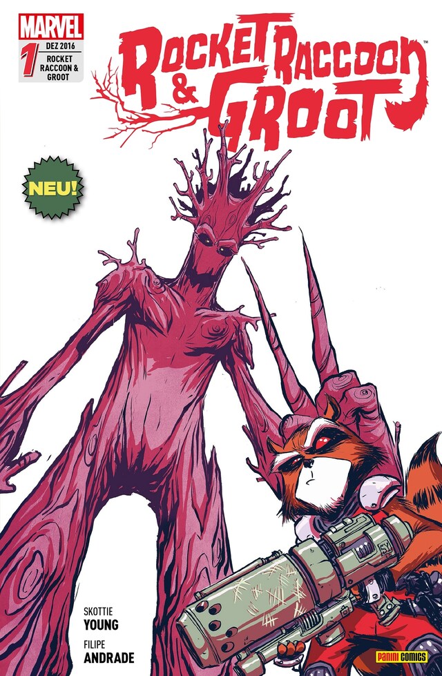 Portada de libro para Rocket Raccoon & Groot 1  - Ein unschlagbares Duo