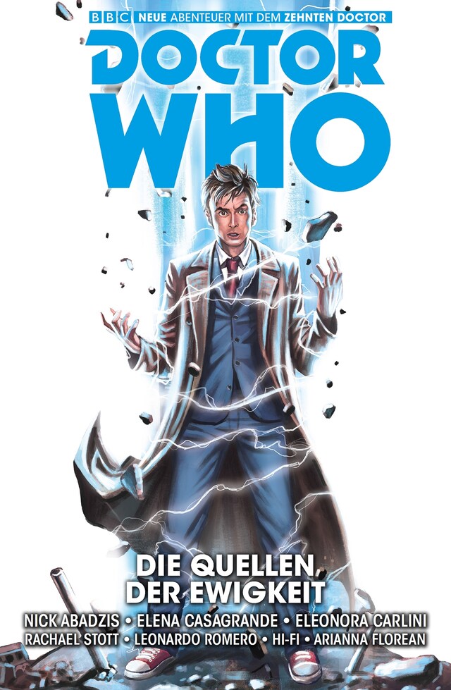 Kirjankansi teokselle Doctor Who Staffel 10, Band 3 - Die Quellen der Ewigkeit