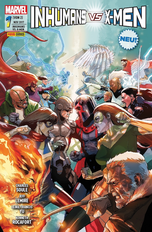 Book cover for Inhumans vs. X-Men 1