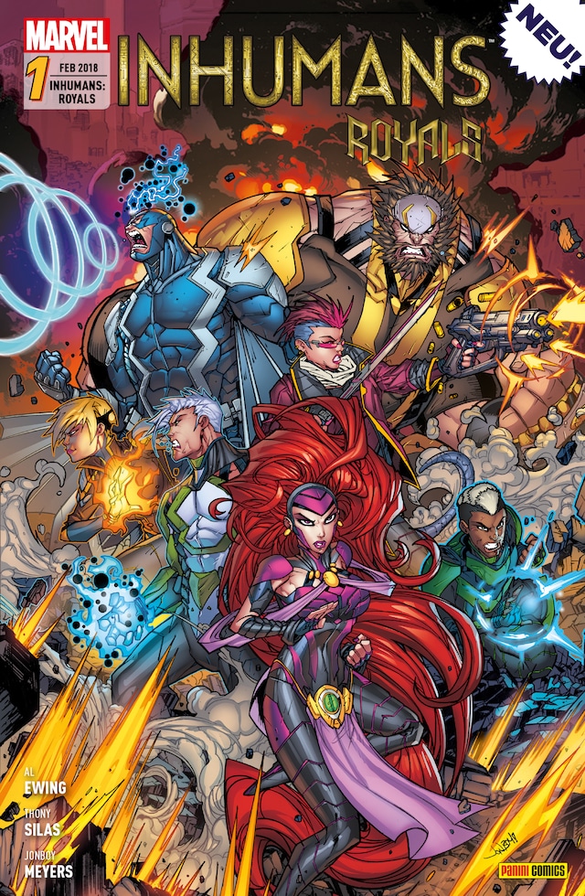 Couverture de livre pour Inhumans: Royals 1 - Die Zukunft wartet nicht