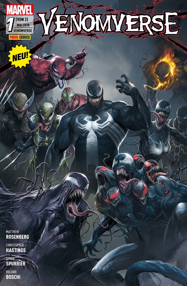 Couverture de livre pour Venomverse 1 - Die Liga der Monster