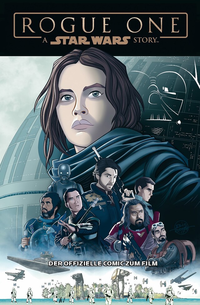 Portada de libro para Star Wars - Rogue One - der offizielle Comic zum Film