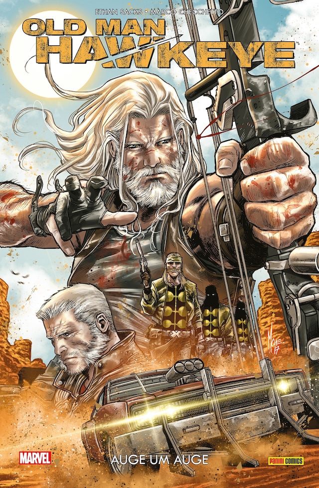 Book cover for Old Man Hawkeye - Auge um Auge