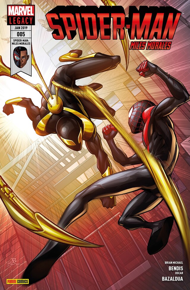 Couverture de livre pour Spider-Man: Miles Morales 5 - Iron Spiders Sinistre Sechs