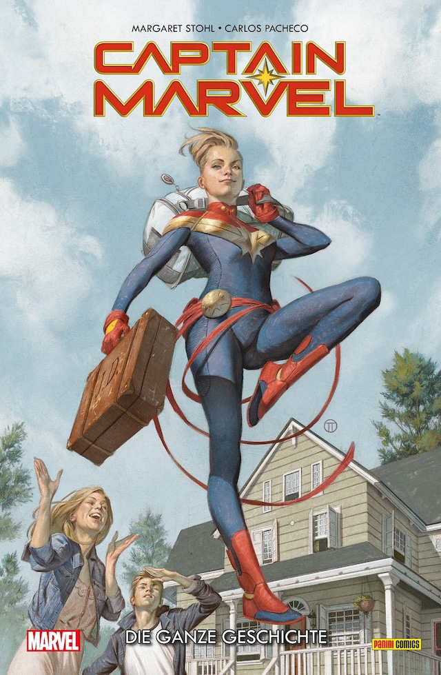 Portada de libro para Captain Marvel - Die ganze Geschichte