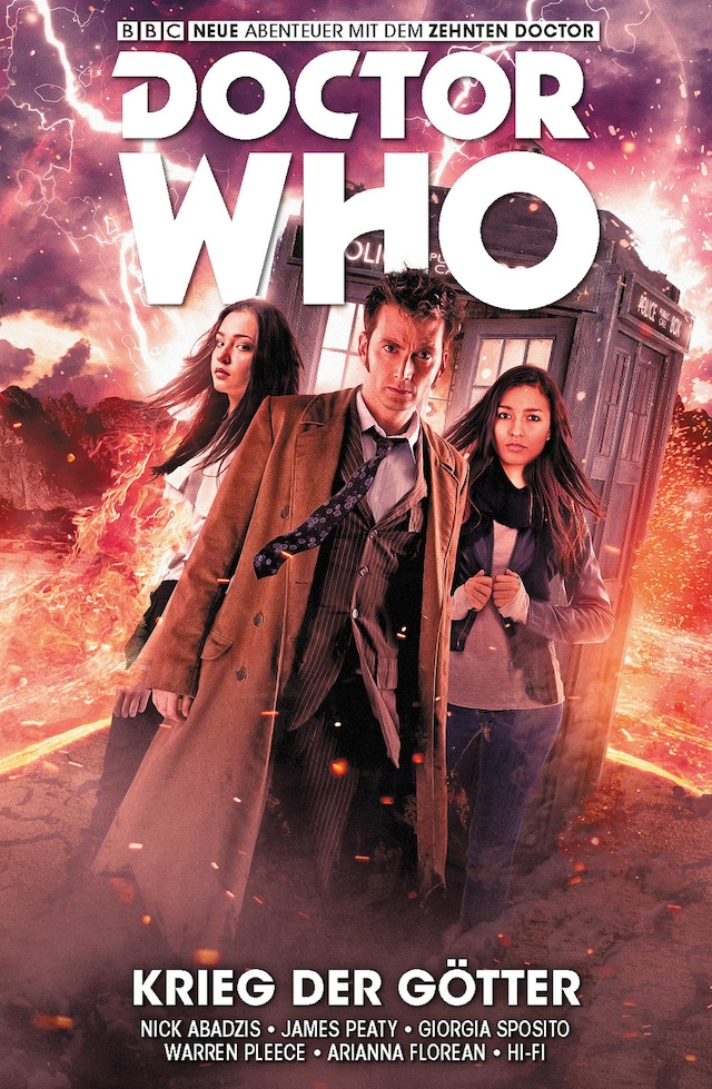 Boekomslag van Doctor Who Staffel 10, Band 7 - Krieg der Götter
