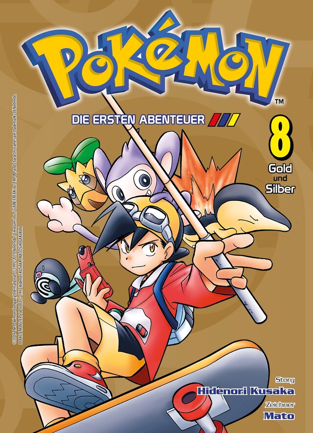 Buchcover für Pokémon - Die ersten Abenteuer: Gold und Silber, Band 8