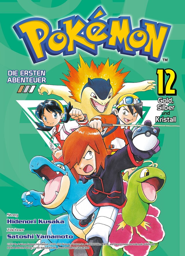 Buchcover für Pokémon - Die ersten Abenteuer: Gold, Silber und Kristall, Band 12