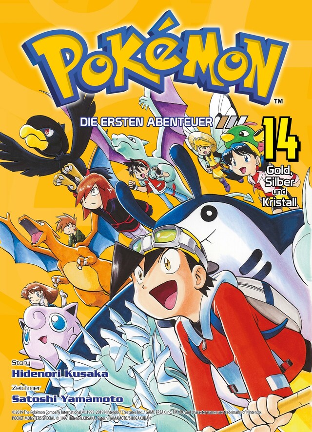 Buchcover für Pokémon - Die ersten Abenteuer: Gold, Silber und Kristall, Band 14