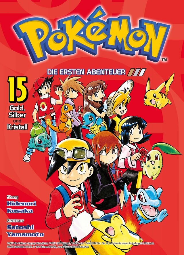 Buchcover für Pokémon - Die ersten Abenteuer: Gold, Silber und Kristall, Band 15