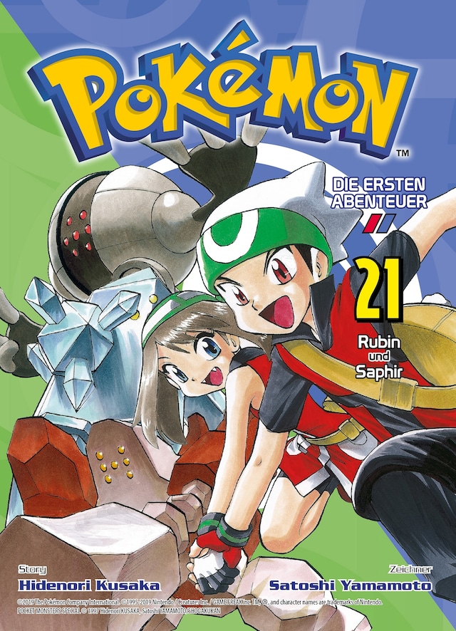 Buchcover für Pokémon - Die ersten Abenteuer: Rubin und Saphir, Band 21