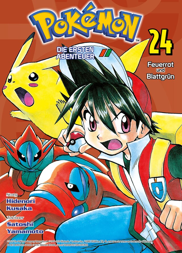 Book cover for Pokémon - Die ersten Abenteuer: Feuerrot und Blattgrün, Band 24