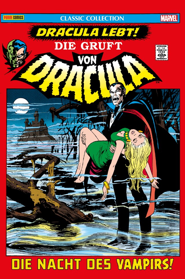 Portada de libro para Die Gruft von Dracula Classic Collection, Band 1 - Die Nacht des Vampirs