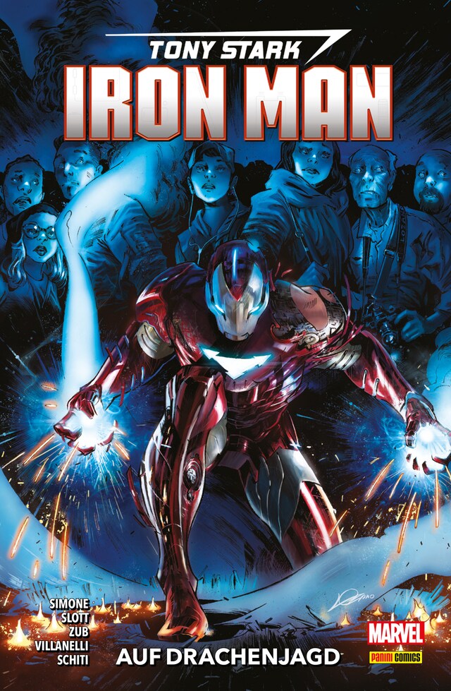 Couverture de livre pour Tony Stark: Iron Man 3 - Auf Drachenjagd