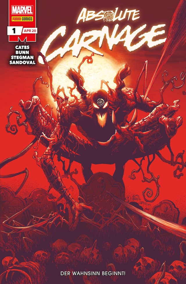 Book cover for Absolute Carnage, Band 1 - Der Wahnsinn beginnt!