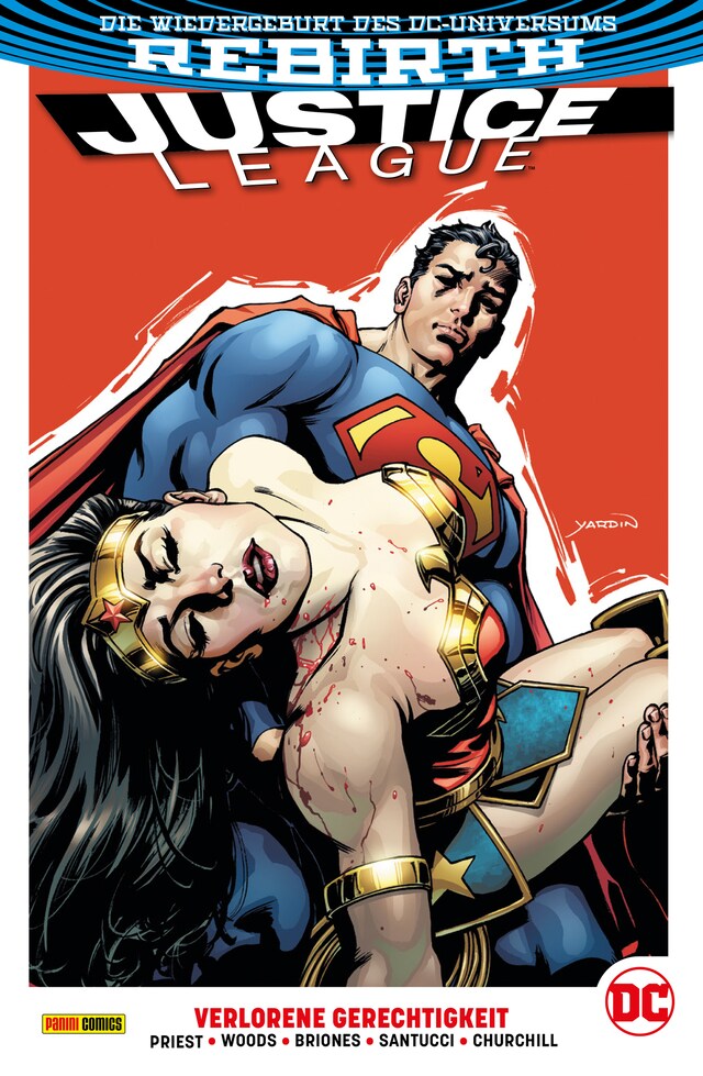 Copertina del libro per Justice League , Band 6 - Verlorene Gerechtigkeit