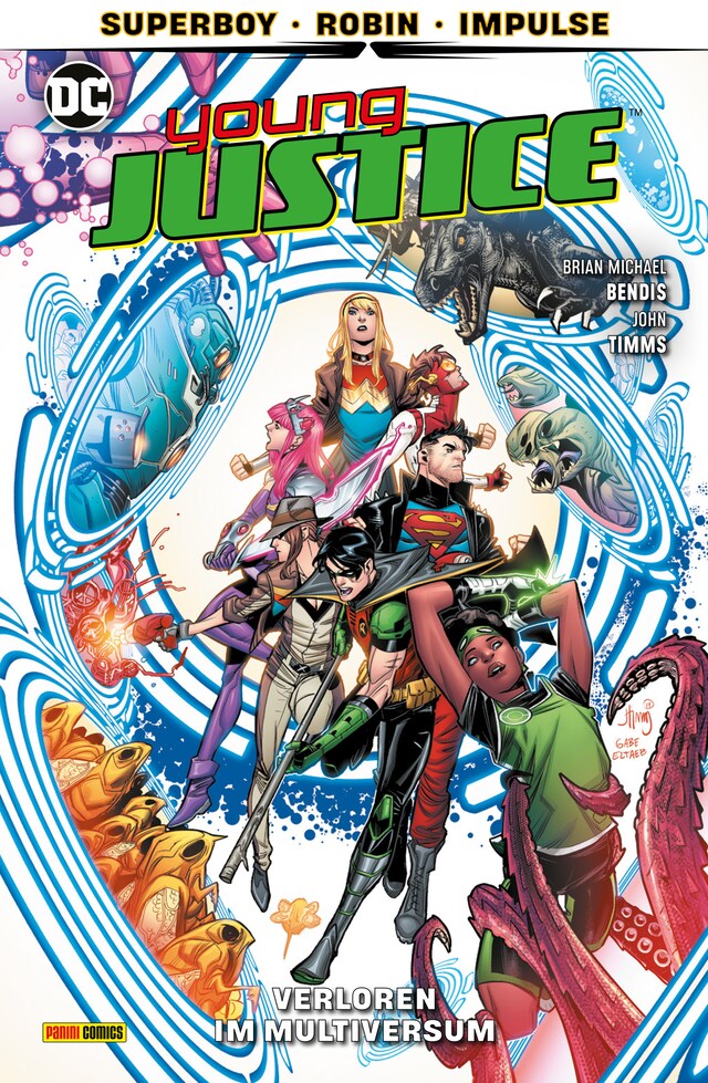 Portada de libro para Young Justice - Verloren im Multiversum