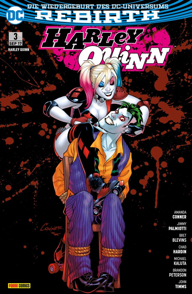 Book cover for Harley Quinn - Rebirth, Band 3 (2. Serie) - Liebesgrüße von Joker