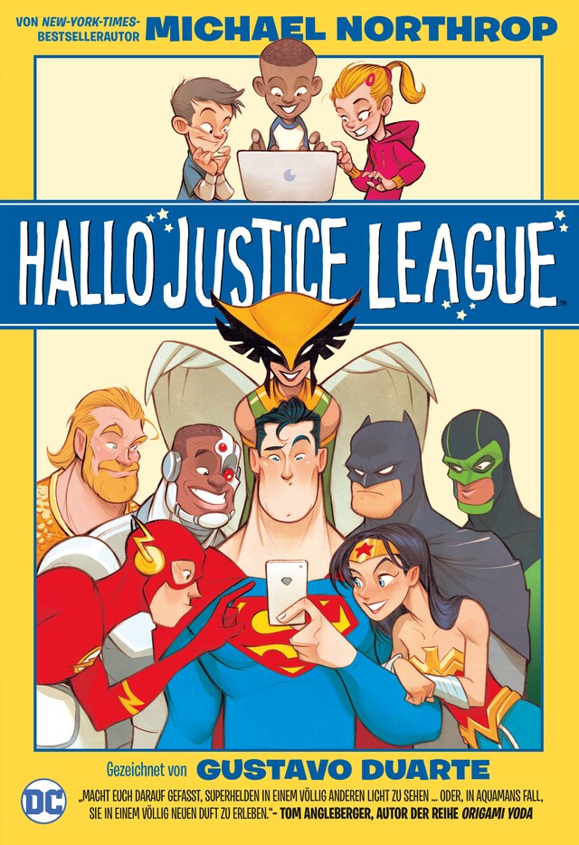 Bogomslag for Hallo Justice League
