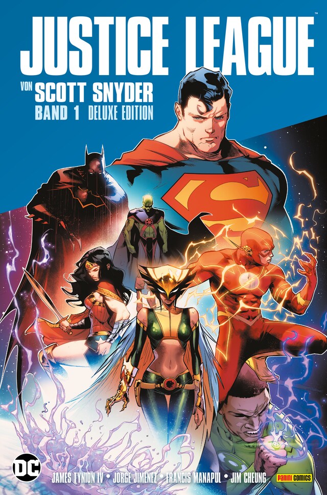 Book cover for Justice League von Scott Snyder (Deluxe-Edition) -