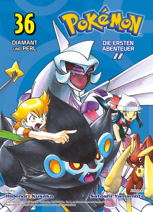 Buchcover für Pokémon - Die ersten Abenteuer, Band 36 - Diamant und Perl