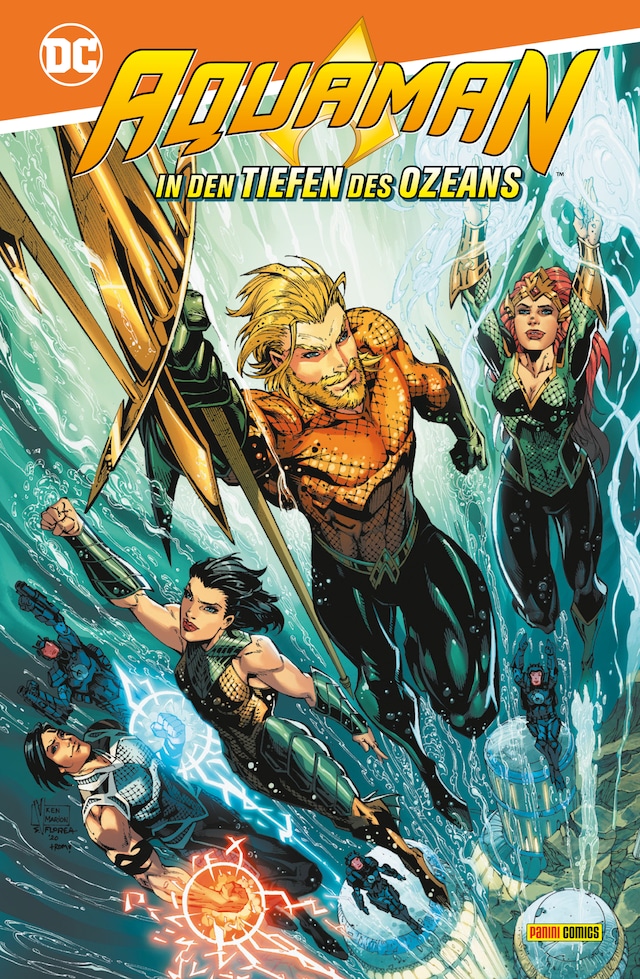 Portada de libro para Aquaman: In den Tiefen des Ozeans