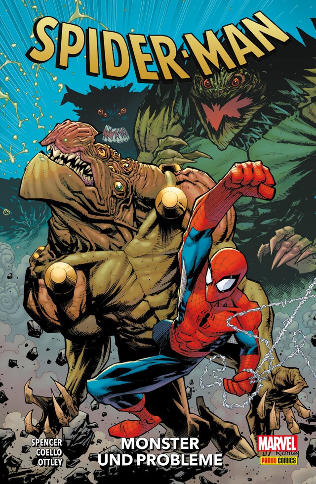 Book cover for SPIDER-MAN NEUSTART PAPERBACK 8 - Monster und Probleme