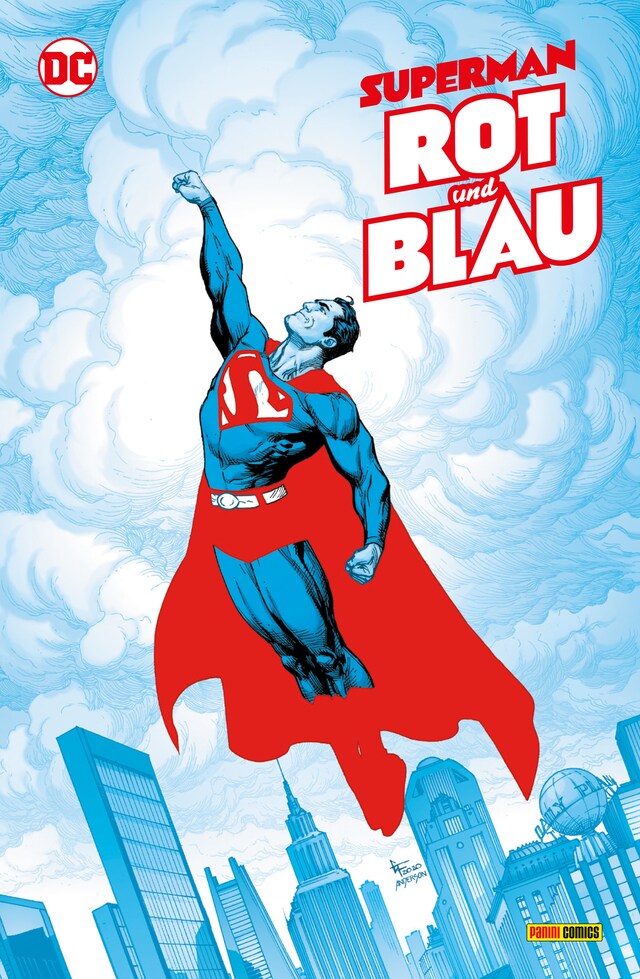 Boekomslag van Superman: Rot und Blau